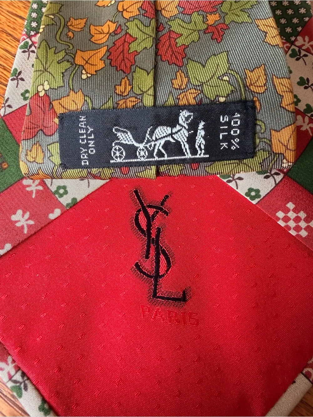 Yves Saint Laurent silk tie